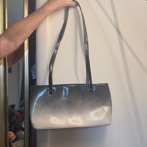Trussardi Ombre Black and Gray Shoulder Bag